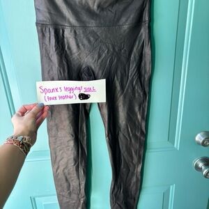 Spanx Faux Leather Kids Leggings - Black